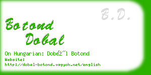 botond dobal business card